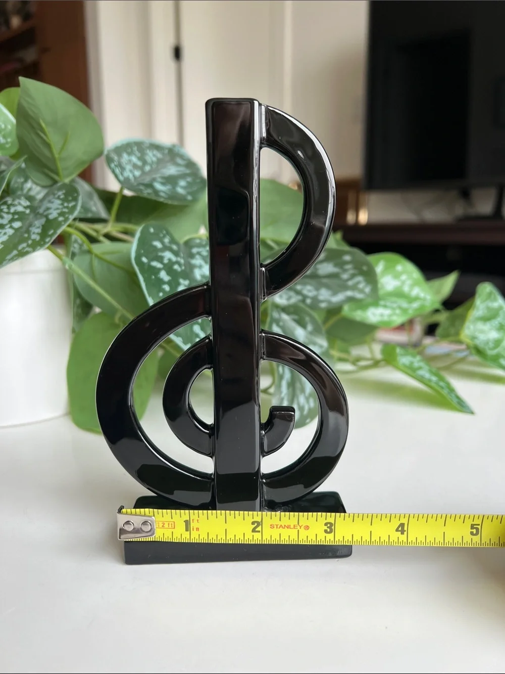 Vintage Fitz and Floyd Music Note Treble Clef Bud Vase
